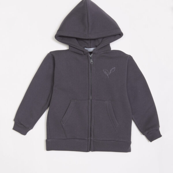 Zip hoodie | Charcoal